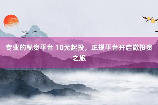 专业的配资平台 10元起投，正规平台开启微投资之旅