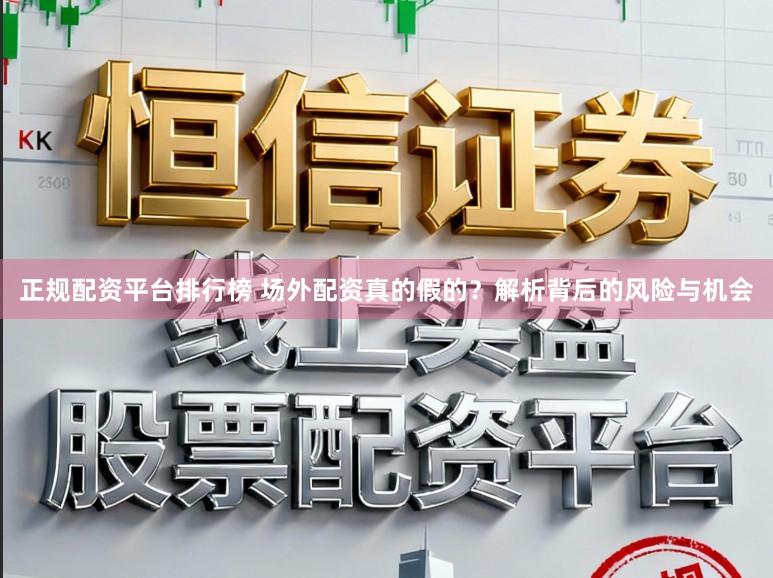 正规配资平台排行榜 场外配资真的假的？解析背后的风险与机会