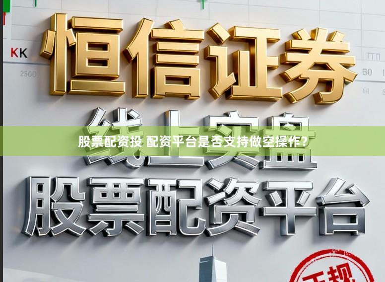 股票配资投 配资平台是否支持做空操作?